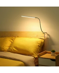 Lepro Clip-on Led Desk Lamp, Dimmable Usb-Powered with 3 Color Modes 10 Brightness, 360°Adjustable Gooseneck - Black