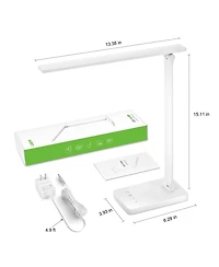Lepro Led Desk Lamp with charging port, 650LM Touch Control, 5 Brightness Level