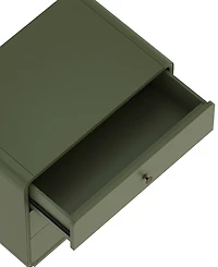 Liora 28" Rubberwood 3-Drawer Nightstand