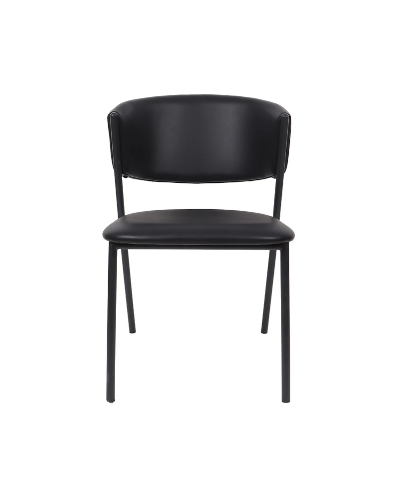 Drift Faux Leather Upholstered Dining Side Chairs, Set of 4