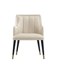 Eda 37.4" Wood Upholstered Dining Armchair