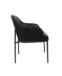 Loft Faux Leather Upholstered Dining Armchairs, Set of 2