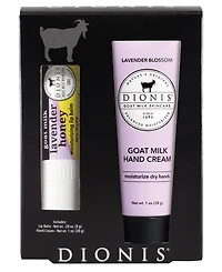 Dionis 2-Pc. Lavender Honey Goat Milk Lip Balm and Hand Cream Set