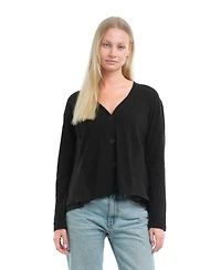 Wilt Clothing Women's Button Front Mixed Cardigan