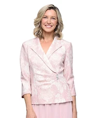 Alex Evenings Women's Printed Jacquard Top