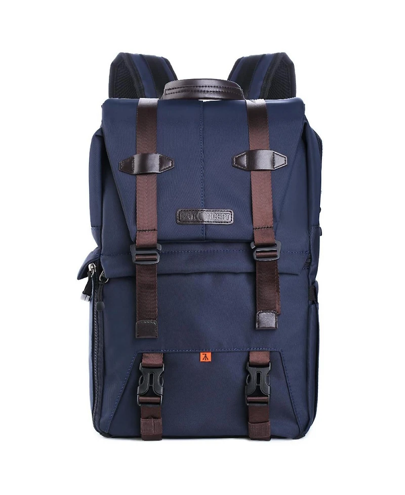 K&F Concept Multi-Functional Waterproof Camera Travel Backpack with Tripod Holder and Laptop Compartment, Large, Blue