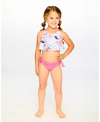 Deux par Girl Two-Piece Swimsuit Flamingo Print