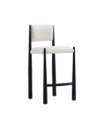 Lennor 37.4" Boucle Upholstered Counter Stool