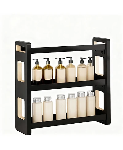 Yigii Solid Wood 3-Tier Organizer: Multi-Purpose for Bath & Kitchen