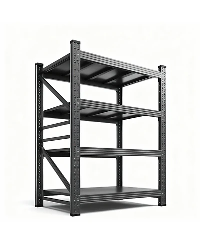 Yigii Heavy Duty40" W x 60" H Garage Shelving, 4-Tier, Adjustable, 2000 lbs Capacity