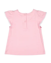 Florence Eiseman Little Girls Knit Top With Flowers