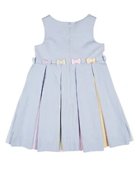 Florence Eiseman Big Girls Multicolor Seersucker Pleated Dress