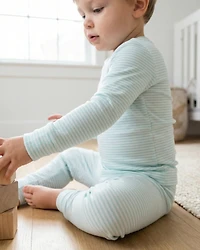 Motette Toddler Boys Cloud Stripe Pajama Set