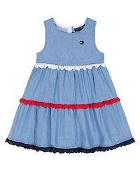 Tommy Hilfiger Girls' 4-6X Denim A-line Dress