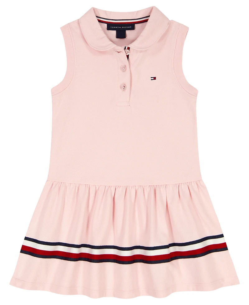 Tommy Hilfiger Girls' Toddler 2T-4T Sleeveless Union Polo Dress