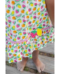 Florence Eiseman Big Girls Printed Seersucker Dress With Fruit