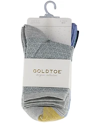 Gold Toe Women's Short Crew Socks, 6-Pack