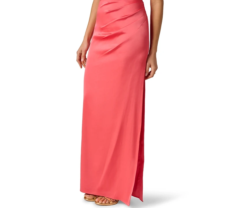 Adrianna Women's Cowl Neck Slit Ball Gown