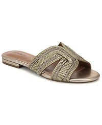 Style & Co Women's Raelynn Metallic Rope Flat Sandals, Macy's Exclusive