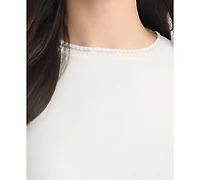 Kasper Women's Crewneck Pull-On Blouse