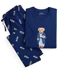 Polo Ralph Lauren Men's Bear T-Shirt and Pajama Pants, 2-Piece Set