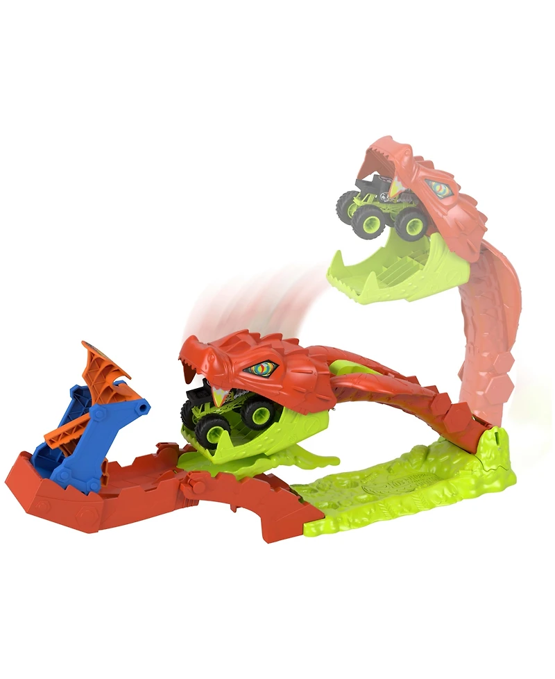 Hot Wheels Monster Trucks Snake Slam Takedown Playset