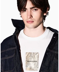 A|X Armani Exchange Men's Ibiza X Leaf Box Print T-Shirt