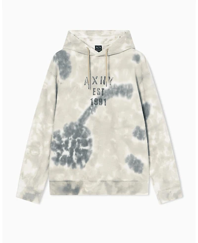 A|X Armani Exchange Men's Tie Dye Hoodie Sweatshirt