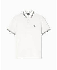 A|X Armani Exchange Men's Short Sleeve Pique Tipping Polo Shirt