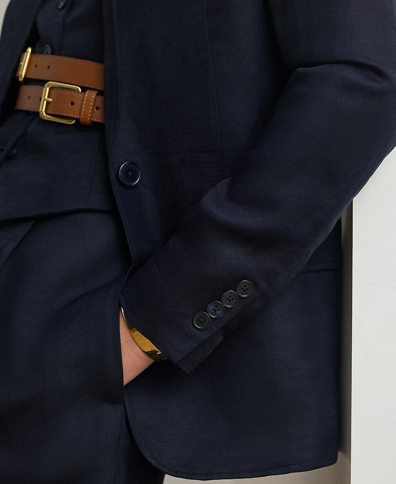 Lauren Ralph Petite Notch Lapel Twill Blazer