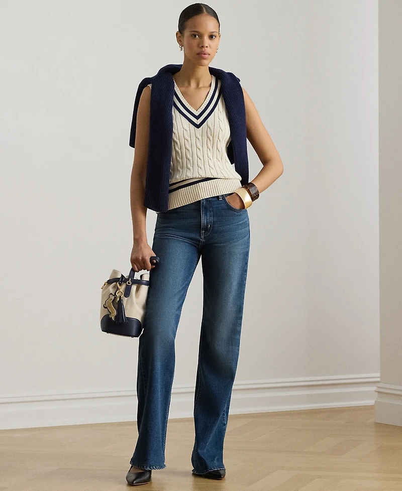 Lauren Ralph Petite V-Neck Sweater Vest