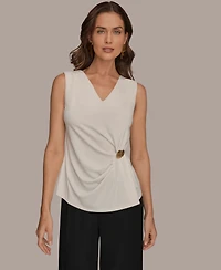 Donna Karan New York Women's V-Neck Sleeveless Top
