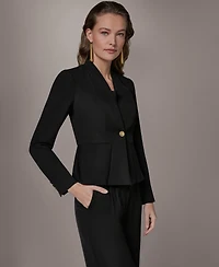 Donna Karan New York Women's One Button Blazer Jacket