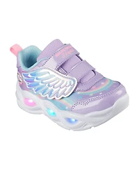 Skechers Toddler Girls S Lights: Twisty Glow Light-Up Fastening Strap Casual Sneakers from Finish Line