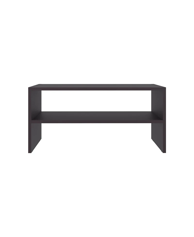 Fm Furniture Norris shoe rack in melamine with 2 shelves,Wenge