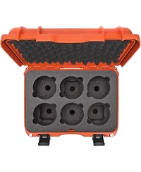 Nanuk Medium Series 918 Lightweight Nk-7 Resin Waterproof Protective Case with Foam Insert for 6 Camera Lens, Orange