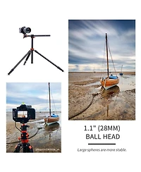 K&F Concept K234A6 4-Section Aluminum Travel Tripod/Monopod with Ball Head