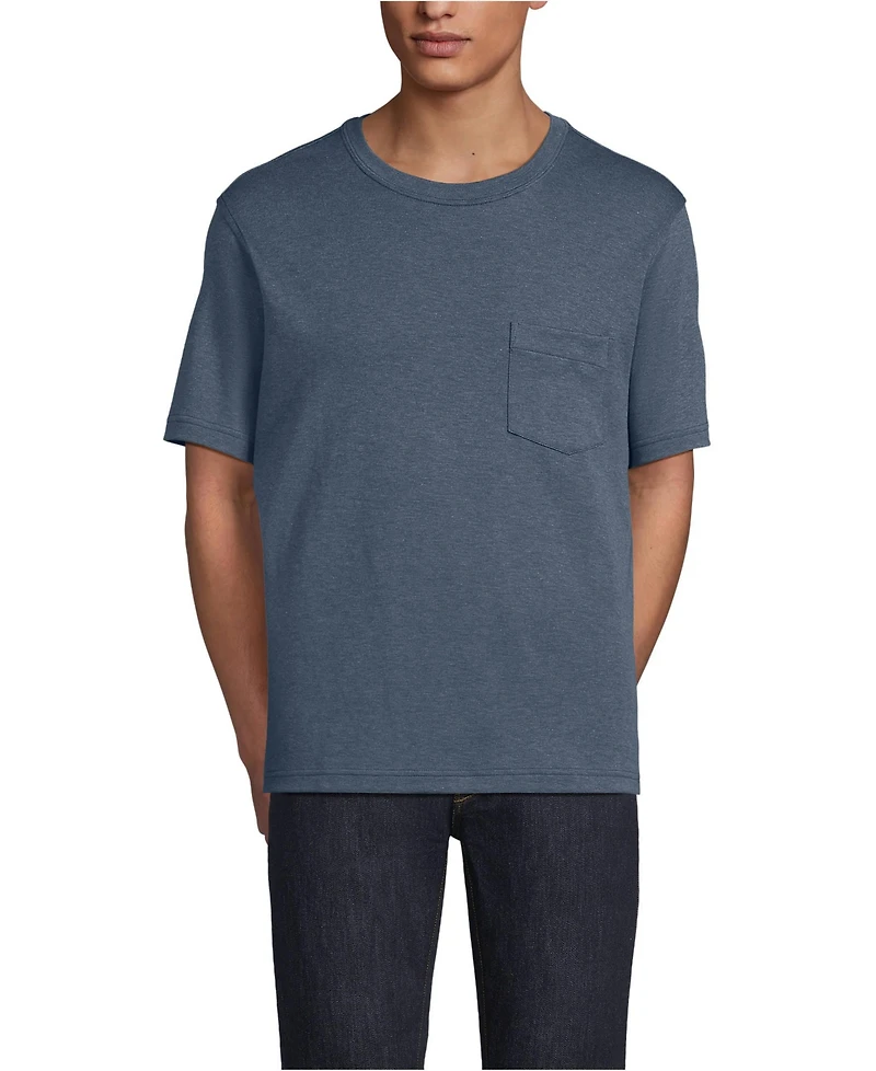 Lands' End Big & Tall Short Sleeve Cotton Supima Tee With Pocket
