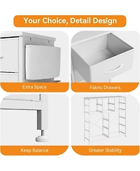 gaomon 10 Drawers Dresser for Bedroom - Chest of Drawers with Side Pockets and Hooks