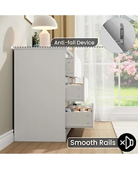 Gaomon Wooden Dresser with 9 Drawers, Tall Modern Closet with Deep Storage, Large Chest of Drawers with Wide Top, Long Storage Dresser for Bedroom