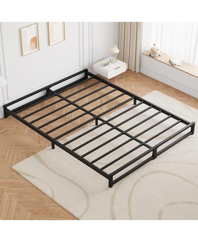 gaomon Queen Metal Platform Bed Frame, Steel Slat Support, Noise-Free Foundation