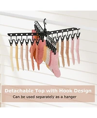 Ecooso 3-Tier Tripod Folding Clothes Drying Rack with 24 Clips, Freestanding Air Dryer