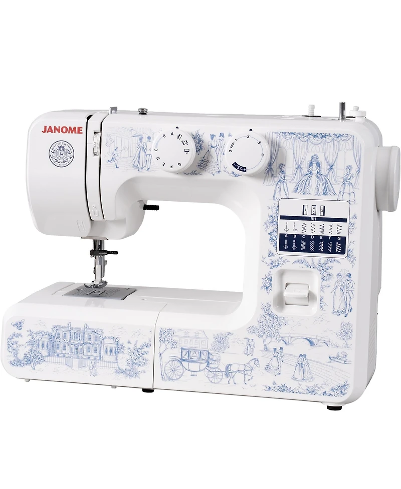 Janome Toile Romance Easy-to-Use 15-Stitch Sewing Machine Officially Licensed Bridgerton Collection