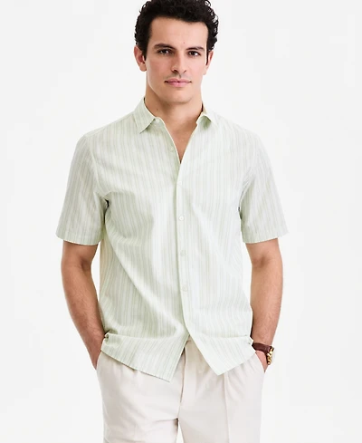 Alfani Men's Short-Sleeve Multi-Stripe Shirt, Macy's Exclusive