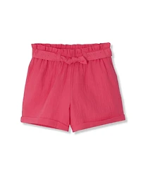 Lands' End Girls Woven Belted Pull On Short