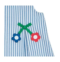 Florence Eiseman Little Girls Seersucker Dress With Flowers