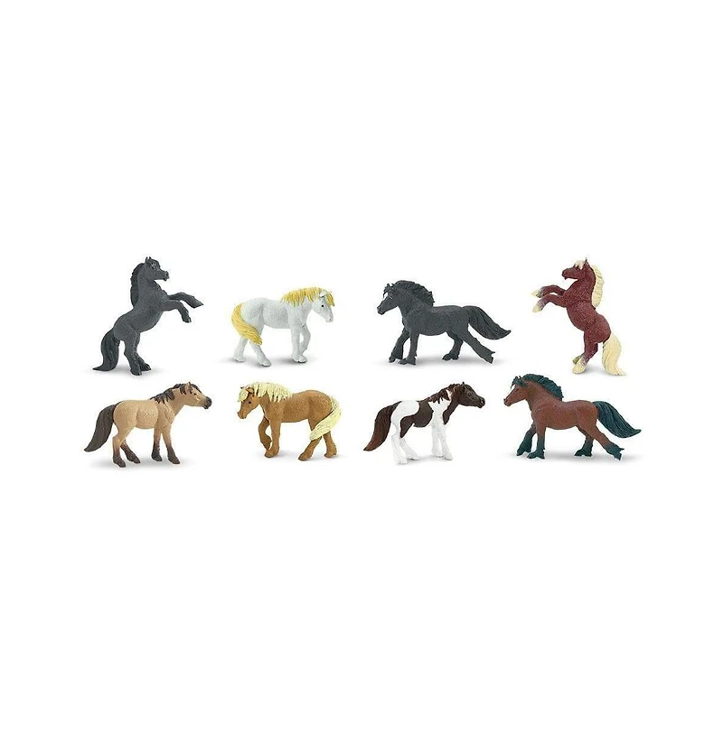 Safari Ltd. 8 Miniature Pony Figurines