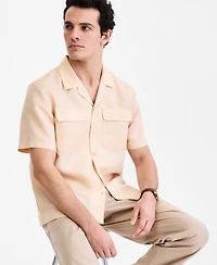 Alfani Men's Owen Short-Sleeve Button-Up Shirt, Macy's Exclusive