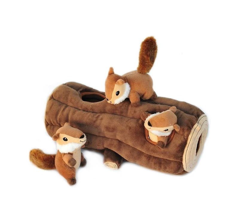 Aostirmotor Plush Hide & Seek Dog Puzzle Toy with Squeaker – Interactive Chew for Small/Medium Dogs