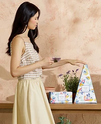 Tea Forte Volare Bundle Mini Advent Calendar, 12 Infusers And Petite Presentation Box, 10 Infusers and White Cafe Cup